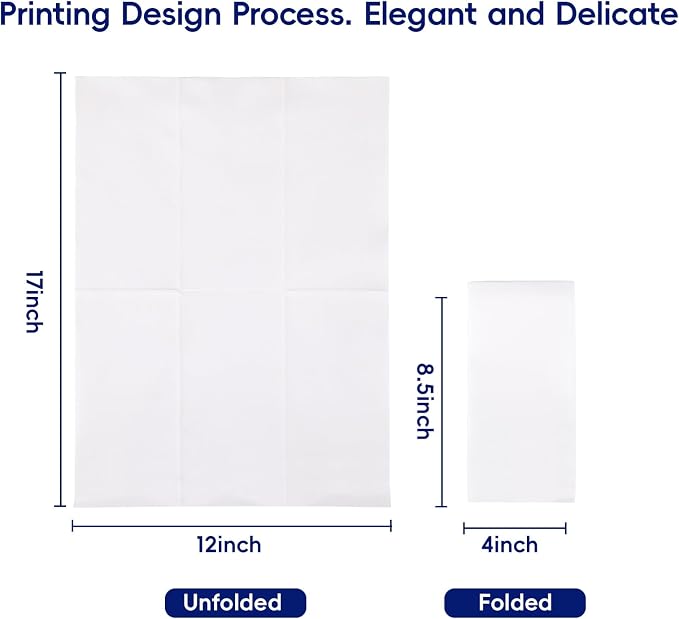 1000 Pack Disposable Bathroom Napkins Hand Towels - Image 3