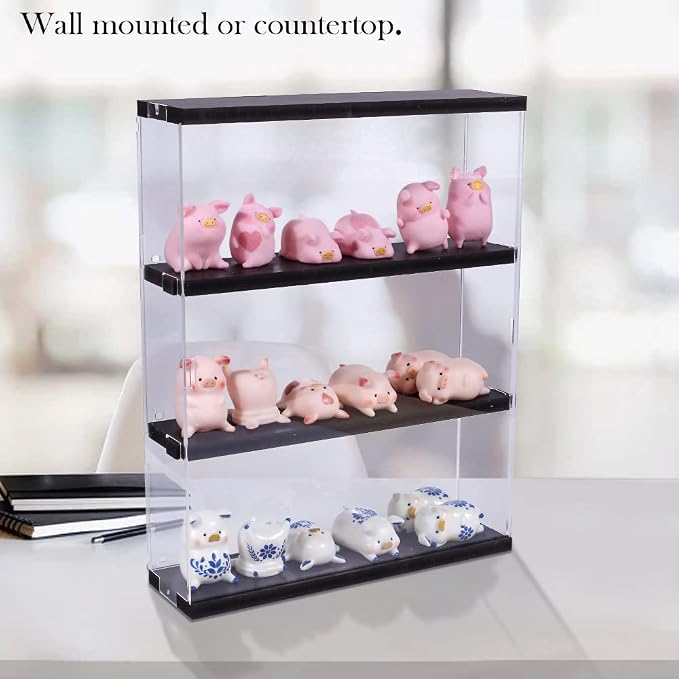 Choowin 3 Layer Wall Shelf Clear Acrylic Display Case - Image 4