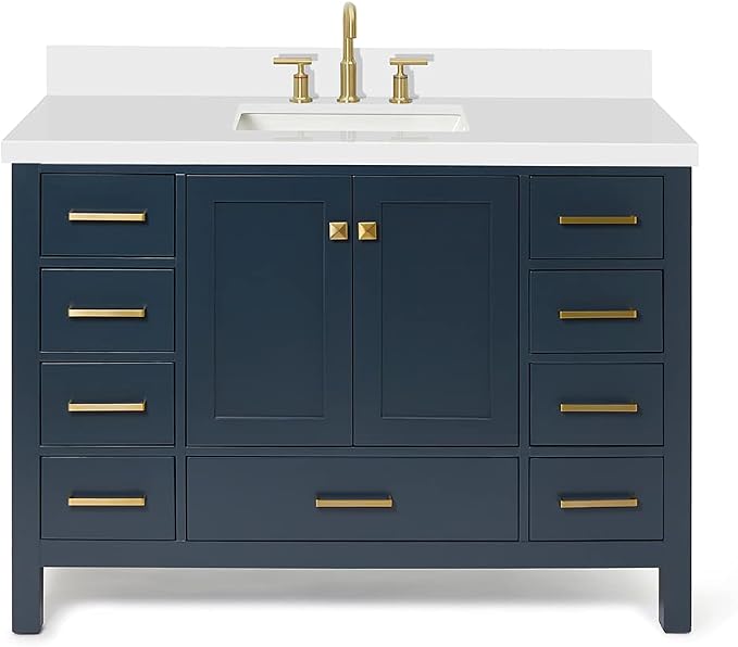 ARIEL 49" Midnight Blue Bathroom Vanity by Ariel