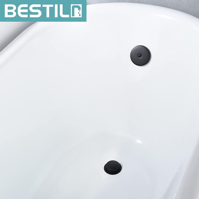 BESTILL Tip-Toe Bathtub Drain Bath Tub Trim Set Conversion Kit - Image 2