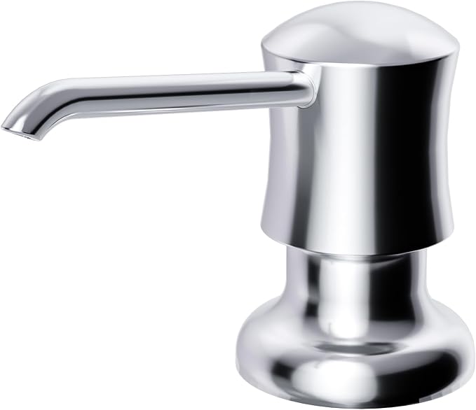 SAMODRA Built in Kitchen Sink Soap and Chrome Lotion Dispenser Built in Design by SAMODRA
