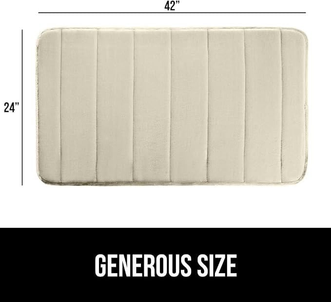 GORILLA GRIP Memory Foam Bath Mat, Soft Absorbent US Designed Bathroom Rug - Image 2