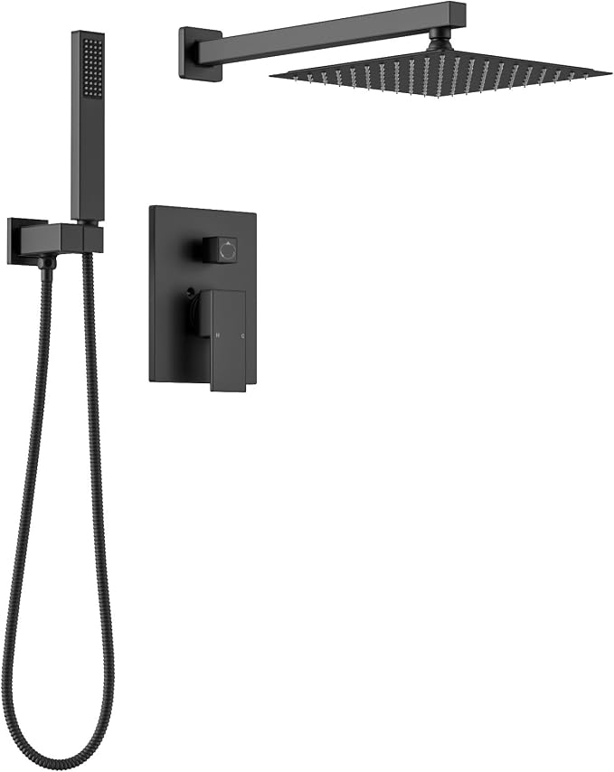 Lava Odoro Modern 2-Setting Square Shower System by LavaOdoro