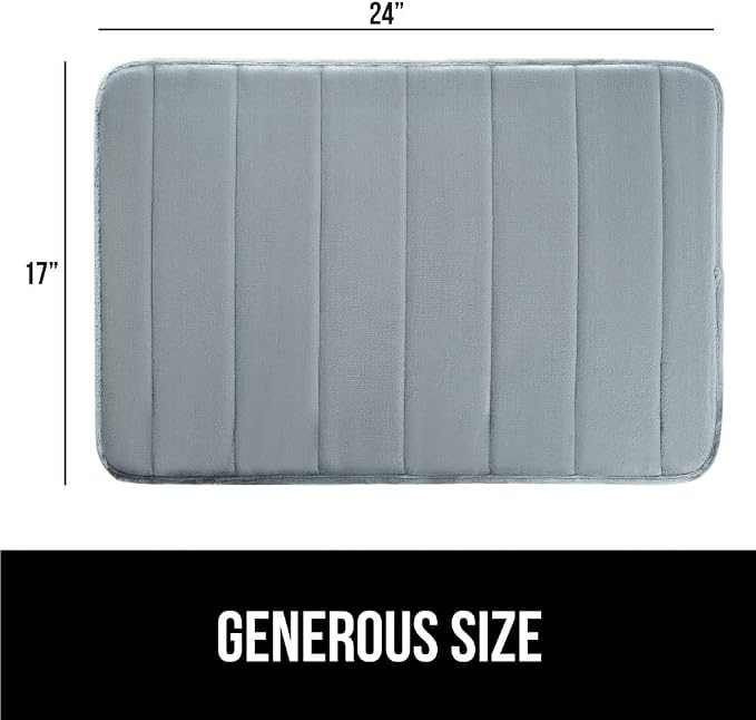 GORILLA GRIP Memory Foam Bath Mat, Soft Absorbent US Designed Bathroom Rug - Image 2