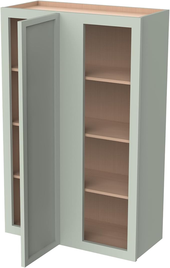Solid Hardwood Wall Blind Corner Cabinets, Adjustable Shelves, Soft-Close Doors - Image 4