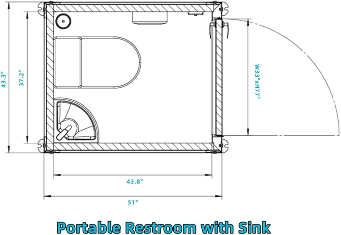 Outdoor Portable Restroom, Mobile Toilet - Image 8