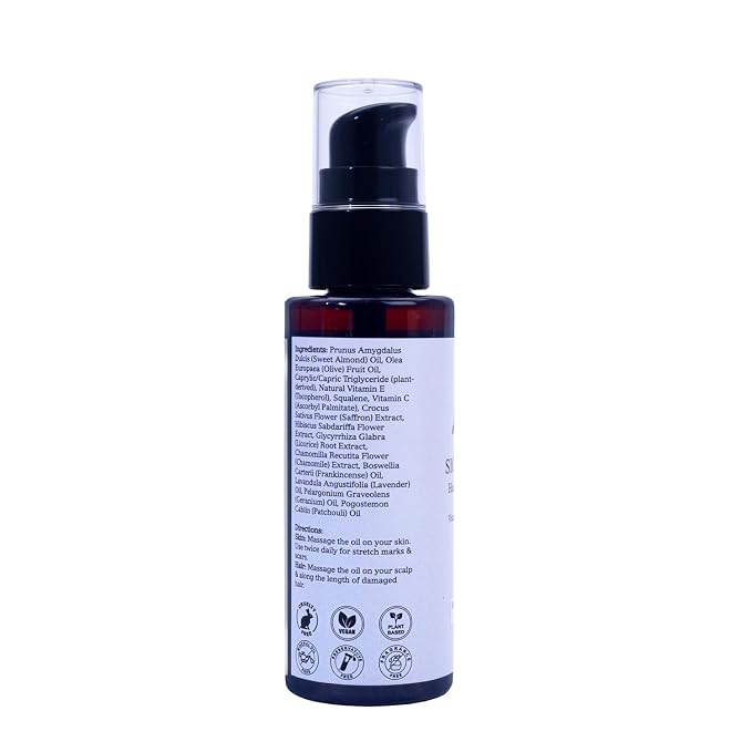 Leal Hair & Dry Body Oil, Brightening Glow Oil, Hibiscus Hair Oil, After Shower - Image 2