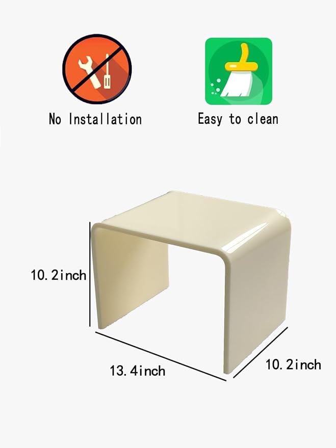 Acrylic 13" W Small Kids' Step Stool, Plant Stand, Seating and Placing Items - Image 2
