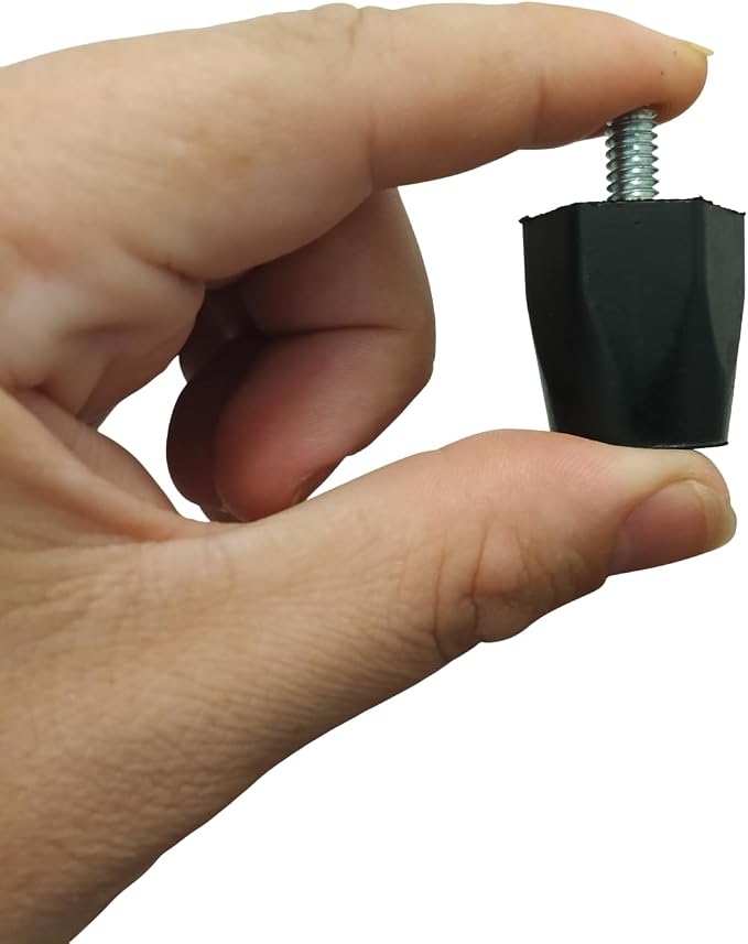OCS Parts Adjustable Rubber Bumper Feet, 1/4-20 Thread, Solid Rubber - Image 3