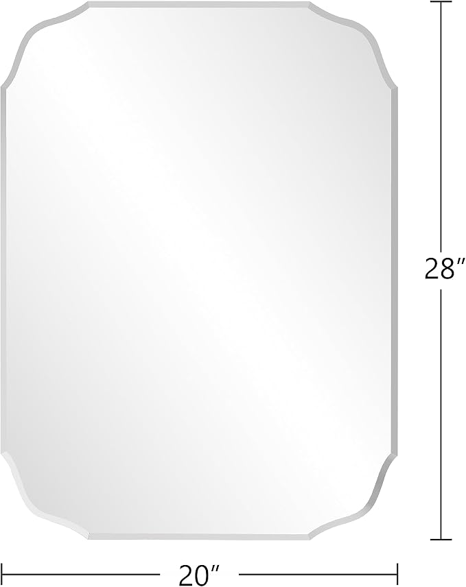 Silver Wall Mirror-Beveled Edge Frameless Mirror - Image 2