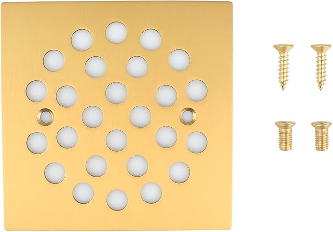 4-1/4 Inch Screw-in Square Floor Drain Cover Replacement Shower Grates - Image 3
