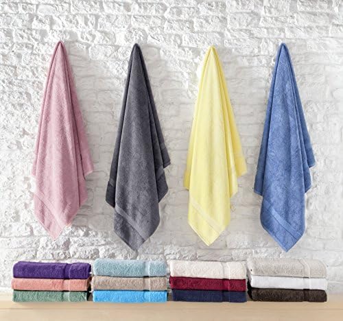 SALBAKOS 100% Turkish Cotton Extra Large Bath Sheet Set of 2 35x70 inch | - Image 6