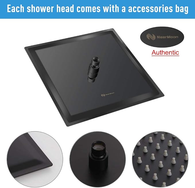 NearMoon Square Rain Shower Head - Image 4