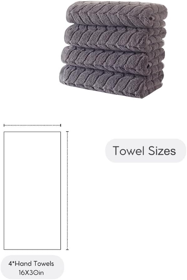 Turkish Cotton Ultra-Soft Plush Absorbent Quick Dry Bathroom Towel Set - Image 9