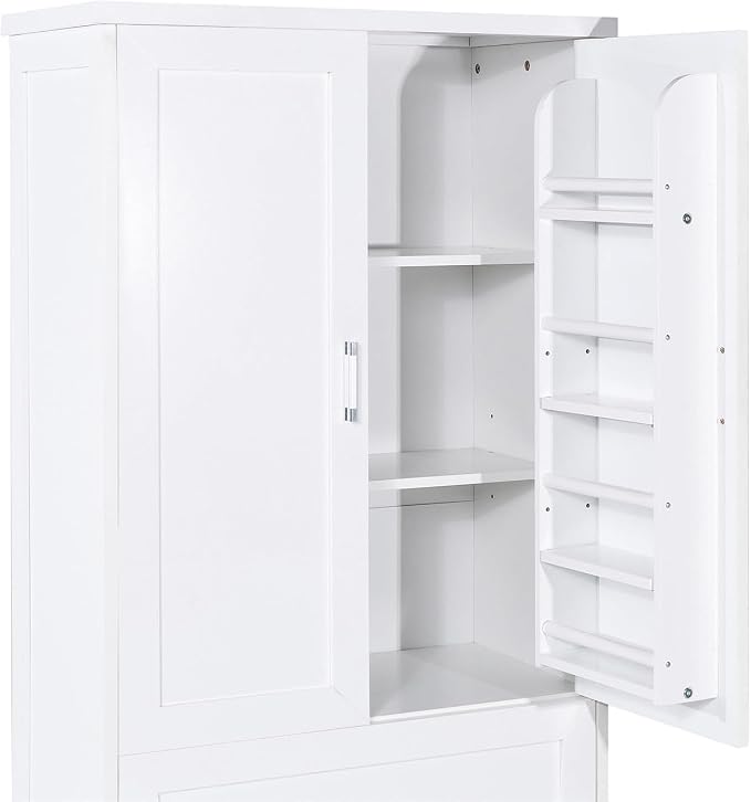 Tall Wide Storage Cabinet, Wood Storage Cabinet - Image 7