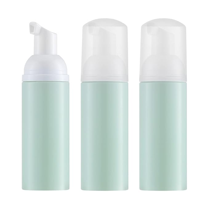 Tekson 3 PCS Soap Foam Bottle, Empty Travel Foaming Lash Shampoo by Tekson