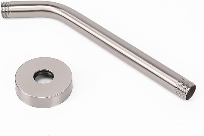 HarJue Shower Arm with Flange and Teflon Tape, Wall Mounted Shower Pipe 304 - Image 7