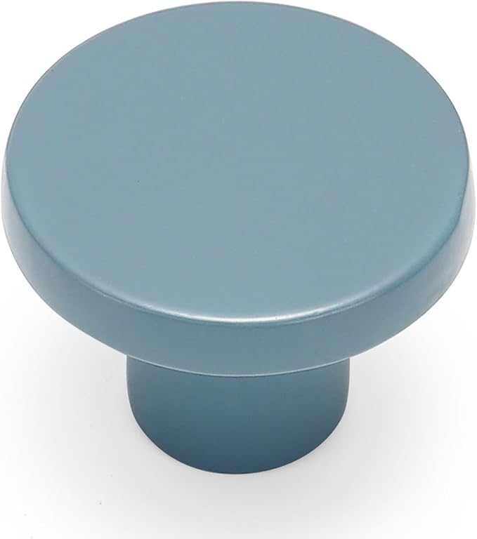 Ravinte 1 Pack Cabinet Knobs Light Blue Kitchen Cabinet Knobs Round Dresser by Ravinte
