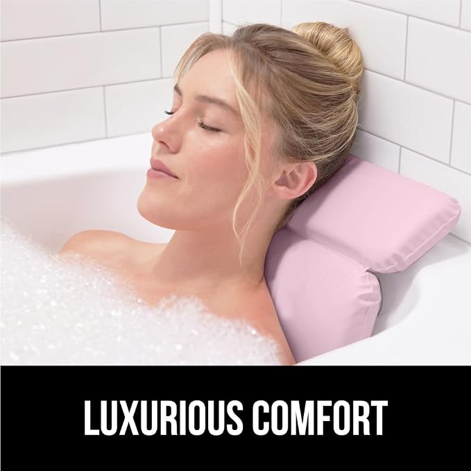 GORILLA GRIP Bath Pillow for Tub, Improved Suction Cups, Luxury Bathtub Pillows - Image 3