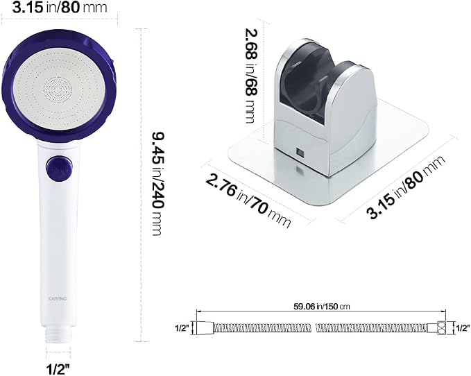 KAIYING Drill-Free High Pressure Handheld Shower Head - Image 6