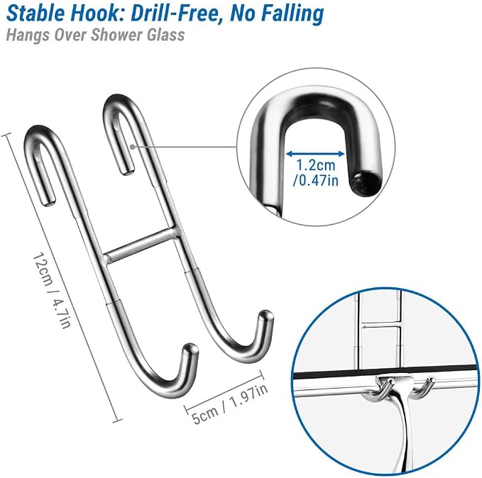 ecooe Stainless Steel Shower Squeegee - Image 4