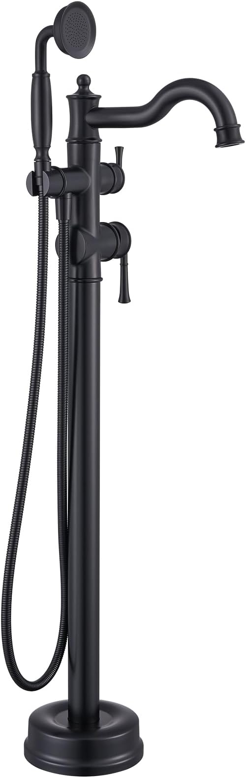 Free Standing Tub Faucet, Qinkell Classic Elegant Gooseneck Freestanding by QinkellSanitaryWare