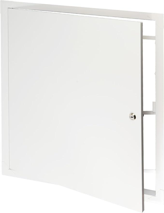 20" x 24" Lockable White Metal Access Panel. Service Shaft Door Panel by Unknown