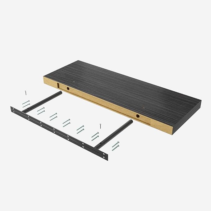 Floating Shelf, 30 in W x 12.75 in D x 2 in H Wooden Floating Wall Shelf - Image 6