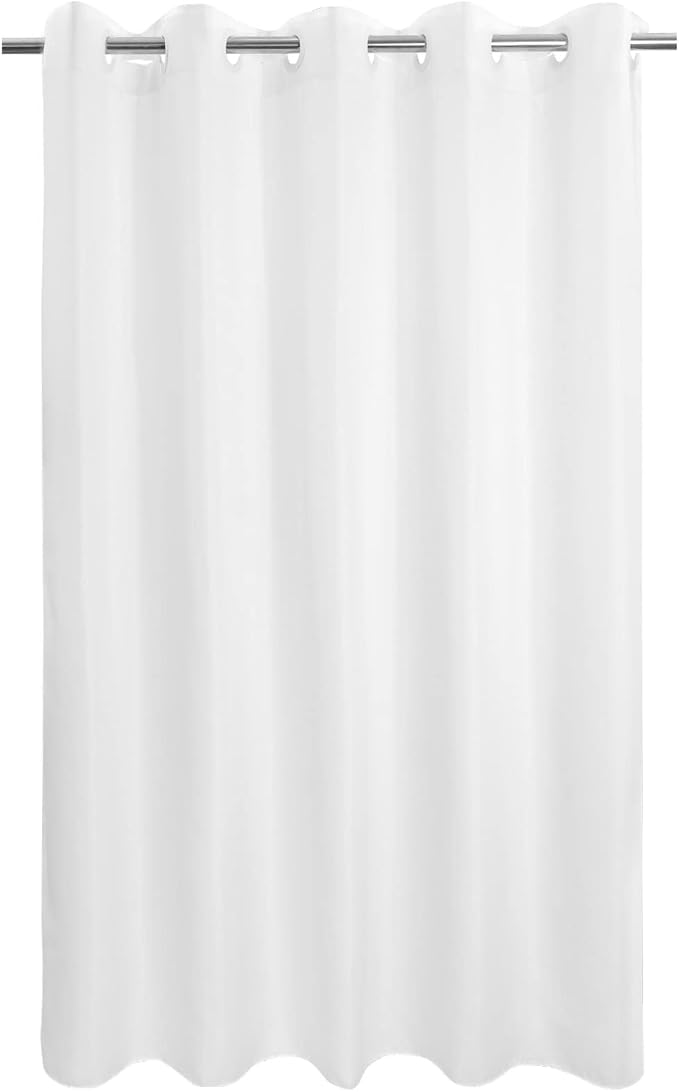 River Dream No Hook Long Shower Curtain or Liner Soft Microfiber by RiverDream