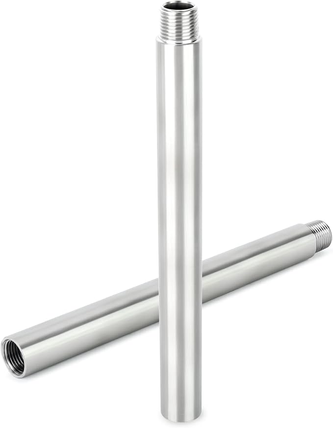 TAISHER 2PCS Stainless Steel Pipe Fittings, 1/4" NPT Male x 1/4" NPT Female - Image 2