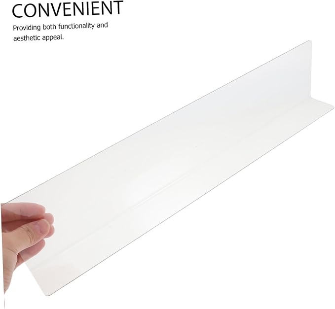 Splash Guard for Bathtub Transparent Pvc Splashproof Baffle 15.75 Inch Corner - Image 3