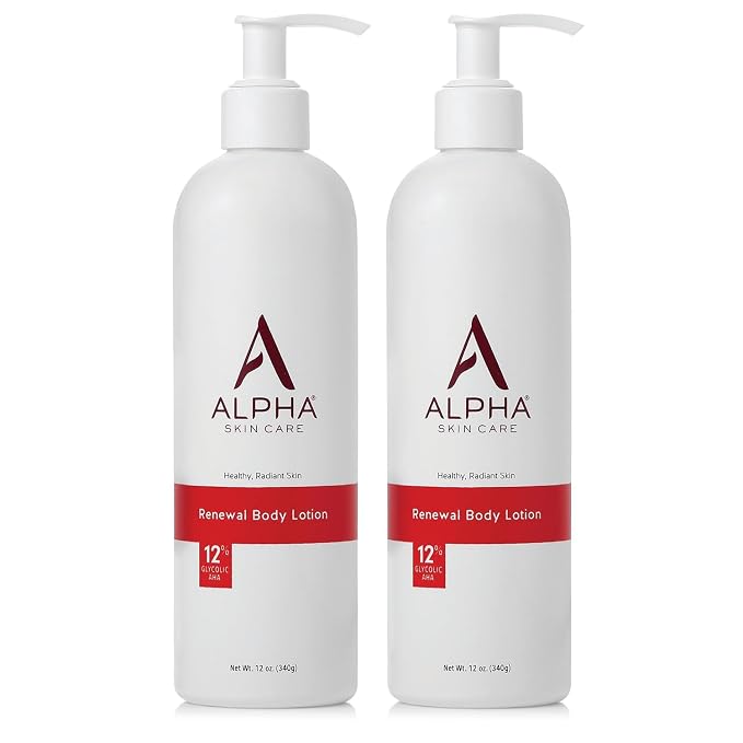 Alpha Skin Care Revitalizing Body Lotion, 12% Glycolic AHA, Simple & Effective by AlphaSkinCare