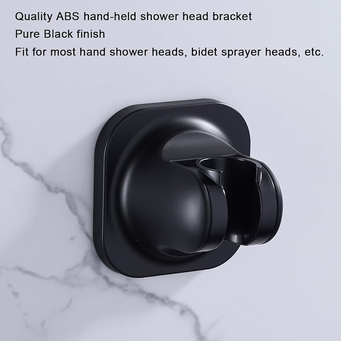 Handheld Shower Head Holder, Adhesive Showerhead Bracket, Angle Adjustable - Image 6