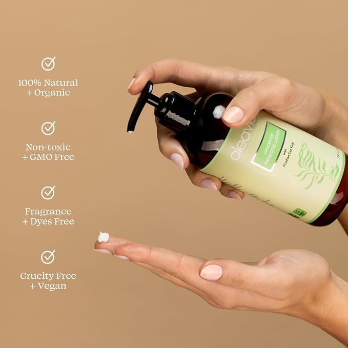 Aleavia Unscented Prebiotic Body Lotion – Fragrance-Free, All-Natural - Image 4