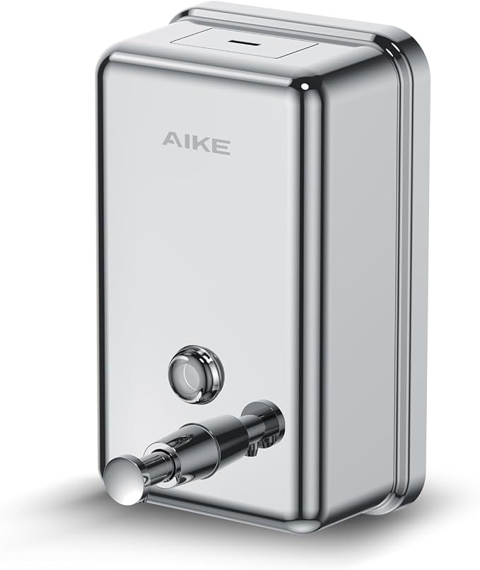 AIKE 37oz Surface Mount Stainless Steel Soap Dispenser by AIKE