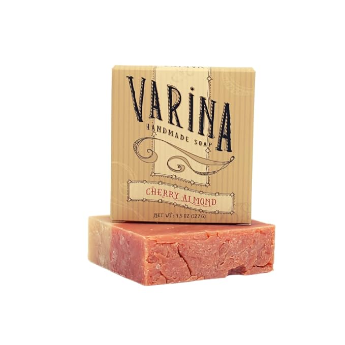 Natural Cherry Almond Bar Soap - Image 7