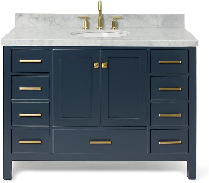 ARIEL 49" Midnight Blue Bathroom Vanity by Ariel
