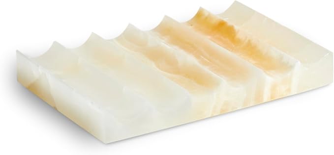 Luxurious Marble Soap Dish Jewelry Ring Tray by PHINILUX