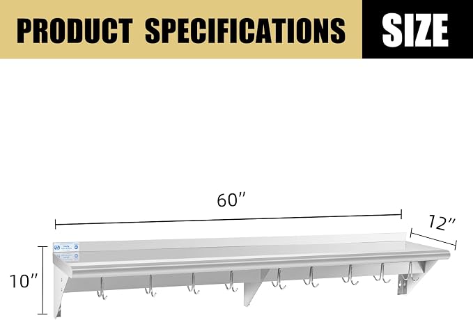 Hally Stainless Steel Shelf - Image 3