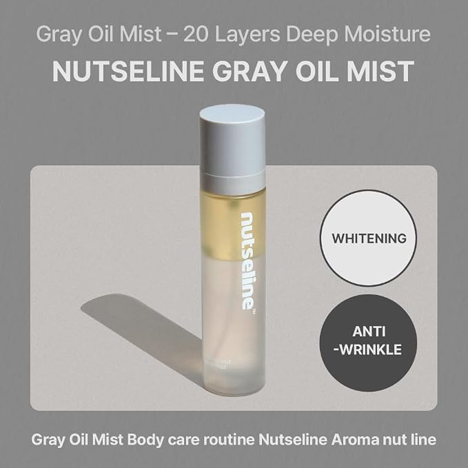 Aroma Nut Gray Body Mist 130ml Korean Skin Care – Hydrating & Refreshing - Image 2