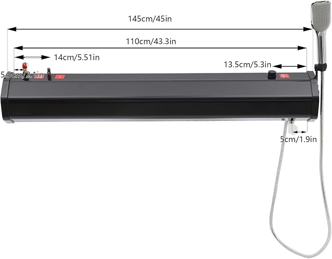 TFCFL 7.93 Gallon Roof Rack Mount Road Shower, High Pressure Outdoor Camping - Image 4