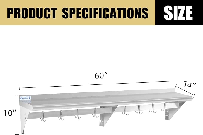 Hally Stainless Steel Shelf - Image 3