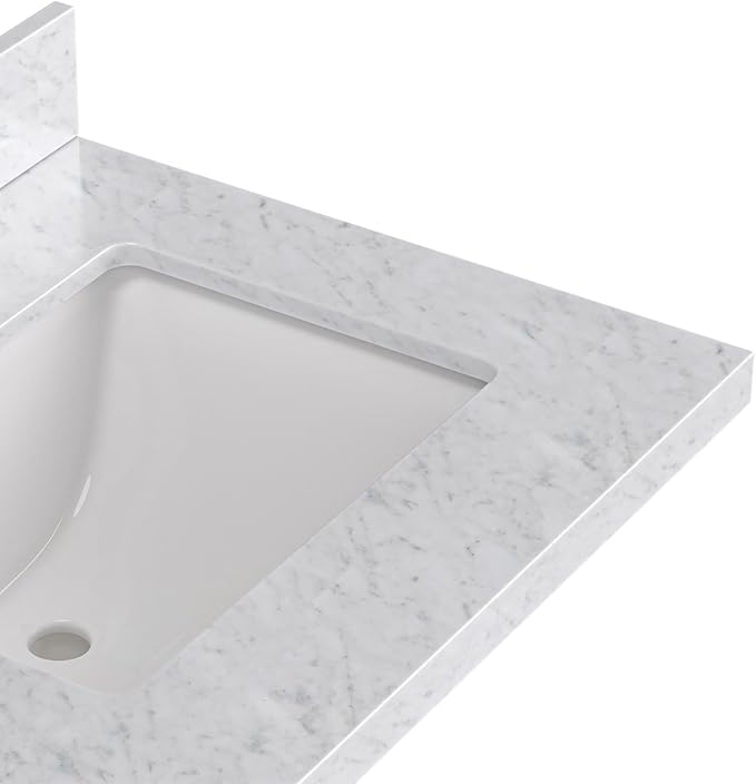 ARIEL Cambridge 61 Inch Double Rectangular Sink Bathroom Vanity - Image 13