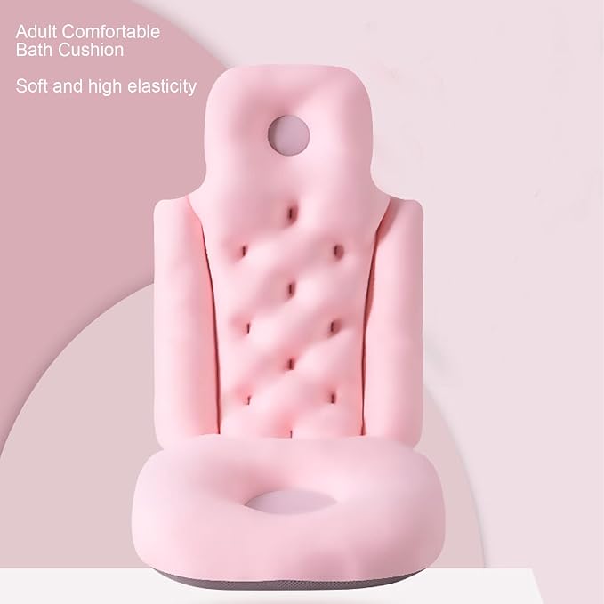 Bathtub Cushion for Adults, Soft Breathable Folding Headrest Back Support Bath - Image 3