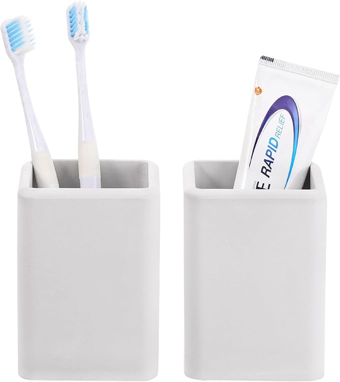 Luxspire Toothbrush Holders 2 Pack, Fast Drying Toothbrush Holders by Luxspire