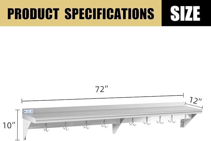 Hally Stainless Steel Shelf - Image 3