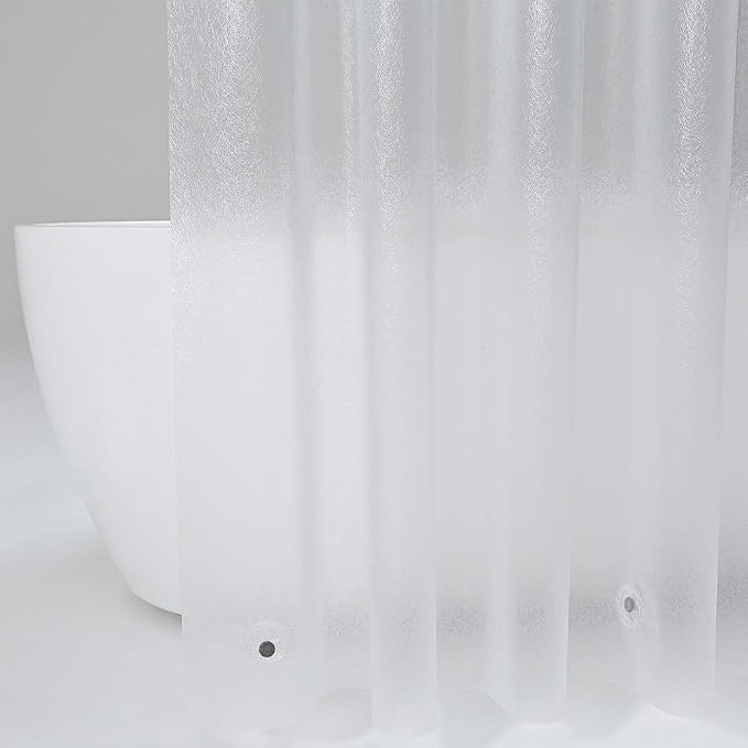 AooHome Frosted Shower Curtain Liner 8G Eva Extra Long Shower Curtain 72x78 Inch - Image 5