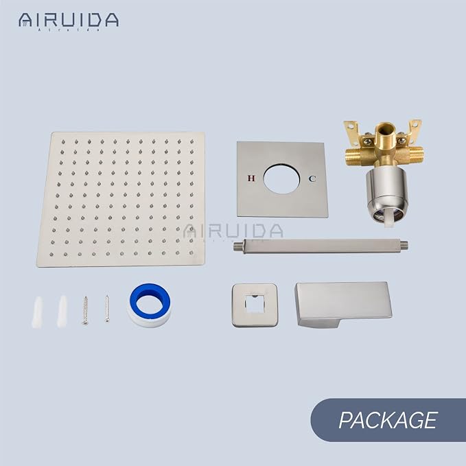 Airuida Shower Faucet Set and Handle Set Single Function Shower Trim Kit - Image 9
