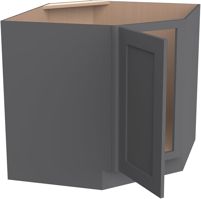 Diagonal Corner Kitchen Cabinet – Solid Wood – Freestanding Storage Organizer - Image 8