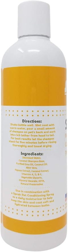 Natural Dog Shampoo, Moisturizing Coconut Papaya - Image 2
